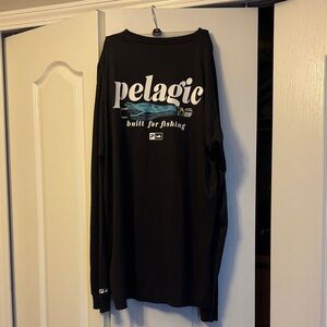 Pelagic Black and Blue Fishing Shirt
